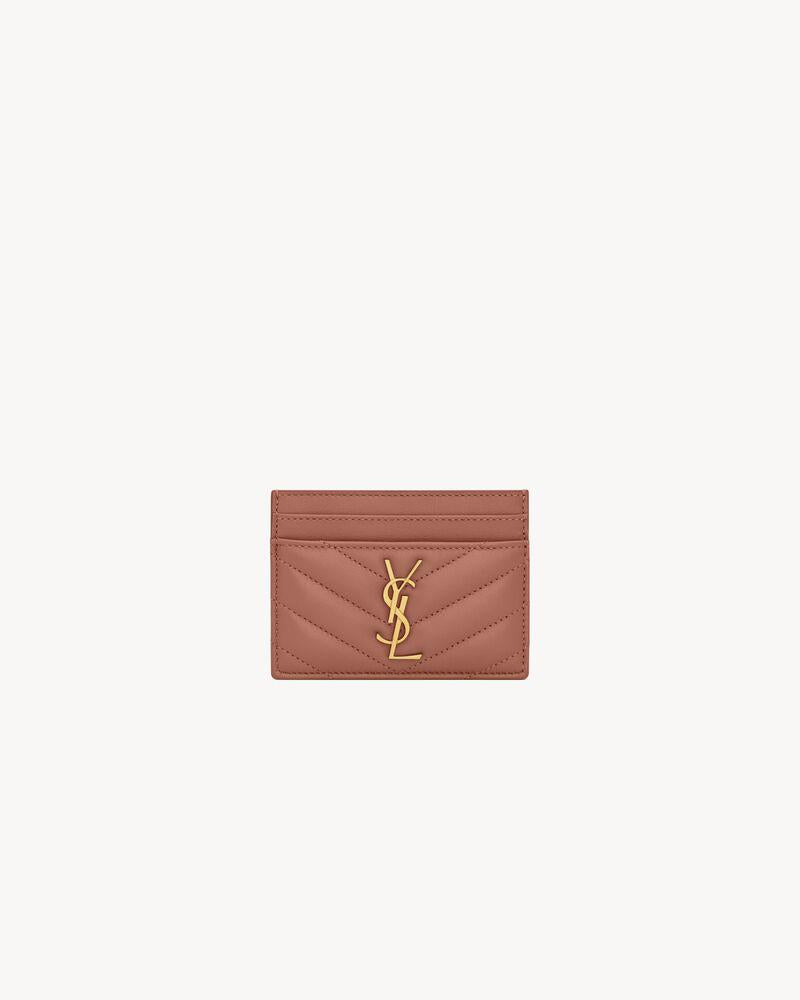 YSL Monogram Quilted Card Holder