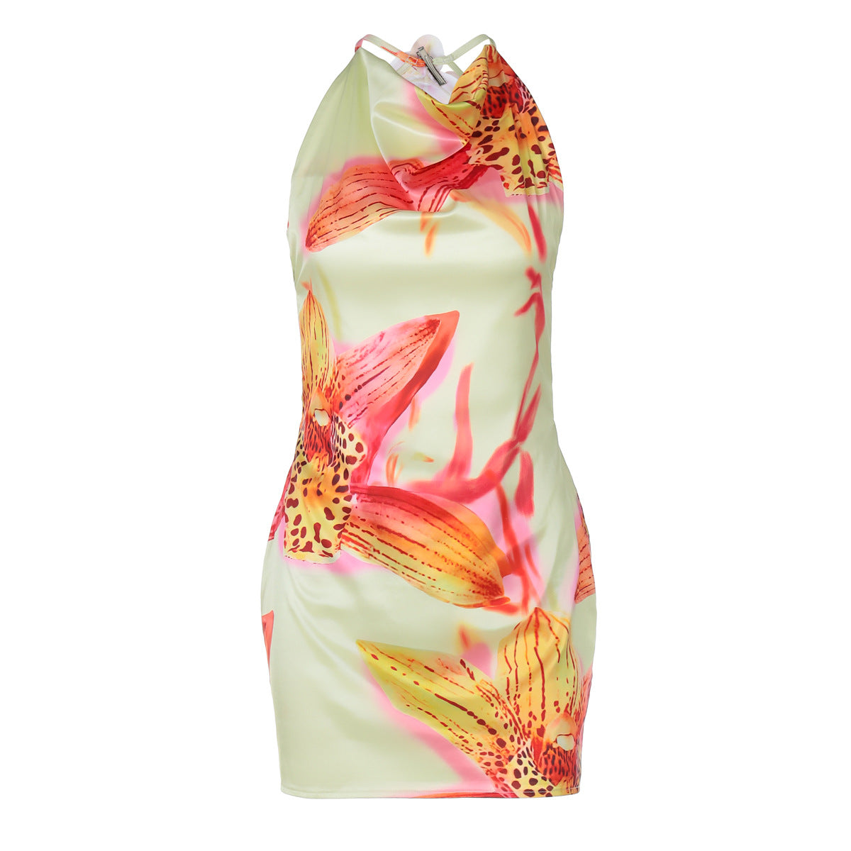Tropical Flame Mini Dress