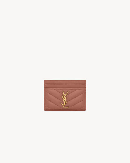YSL Monogram Quilted Card Holder