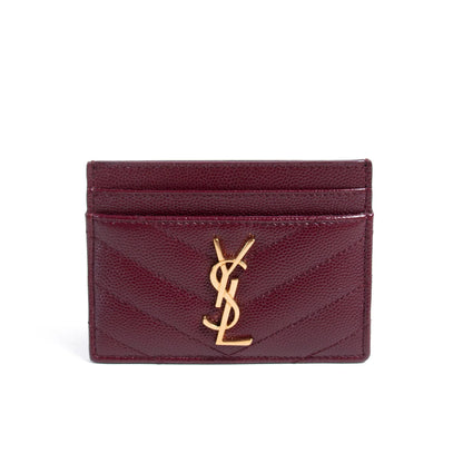YSL Monogram Quilted Card Holder