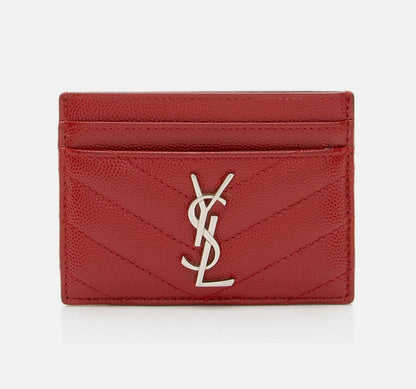 YSL Monogram Quilted Card Holder