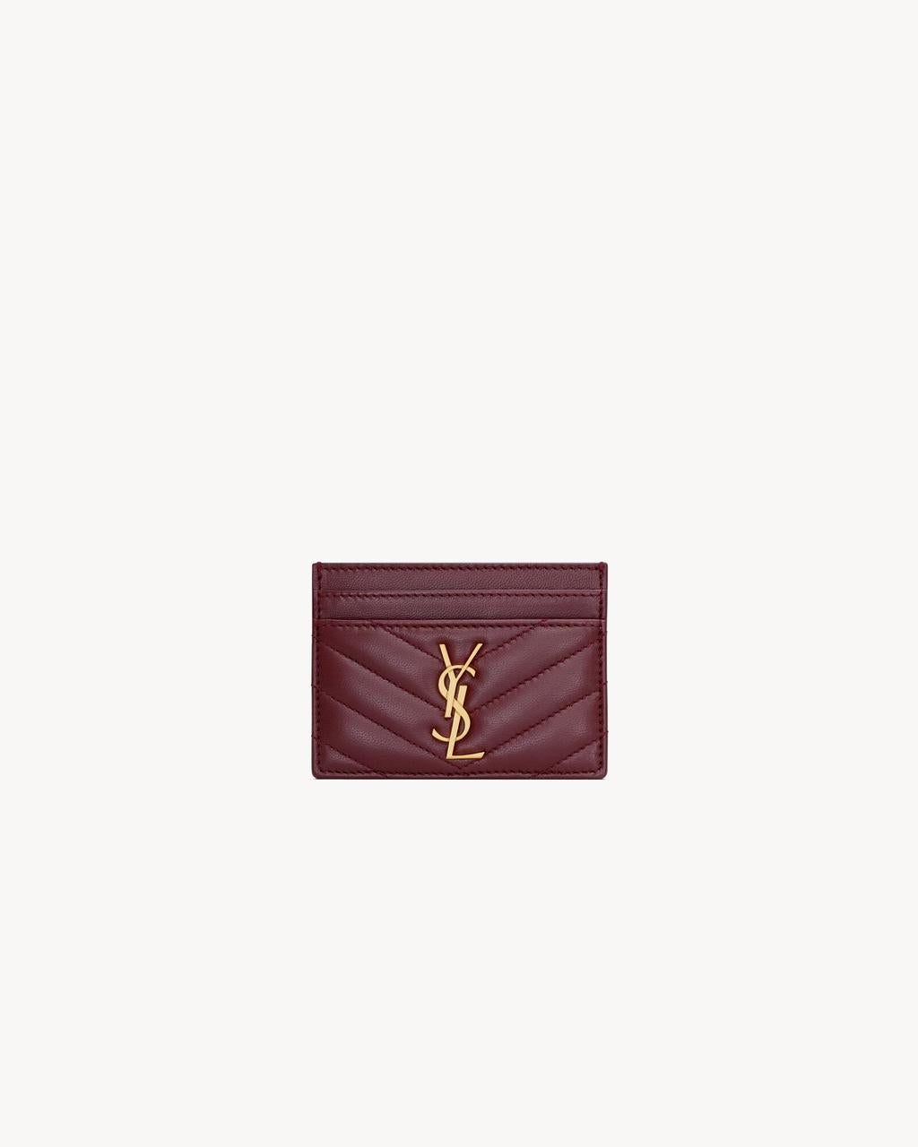 YSL Monogram Quilted Card Holder