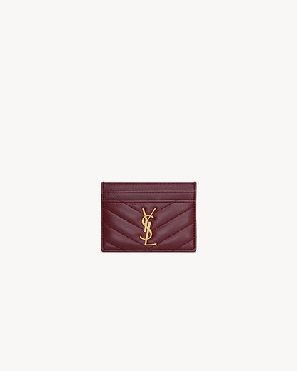 YSL Monogram Quilted Card Holder
